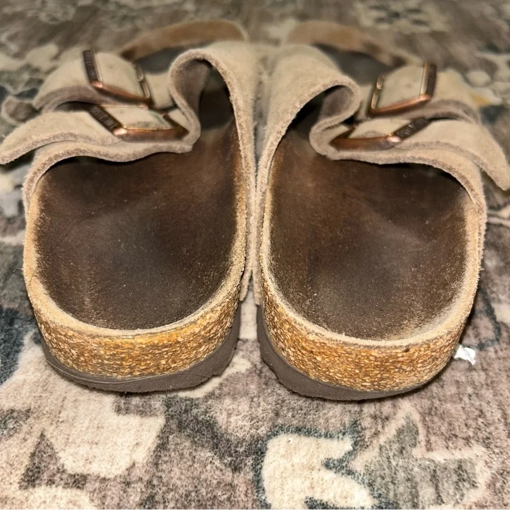 Birkenstock Beige Suede Sandals - Picture 4 of 7